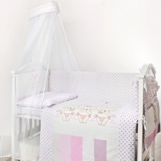 Дитяча постільна білизна Twins Dolce Друзі зайчики pink (8 од.)